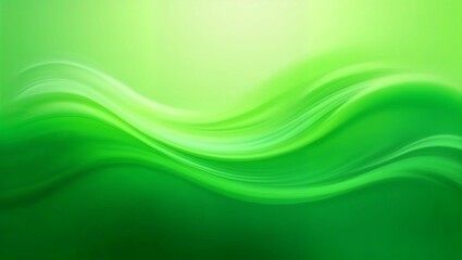 Obraz premium Abstract Green Wave Pattern