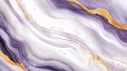 Fototapeta premium Modern Luxury Purple Marble Art with Stained Surface and Ink Effect