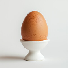  Beitzah (boiled egg, symbol of mourning and renewal) on a white background