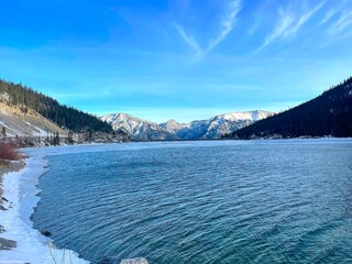 lake in the mountains