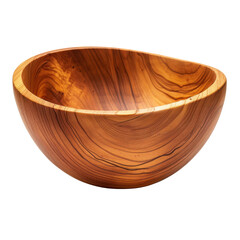 beautifully crafted wooden bowl with unique grain pattern, showcasing natural tones and smooth curves, perfect for serving or decoration