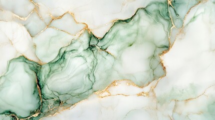 Fototapeta premium Luxury Green Marble Texture with Alcohol Ink Effect