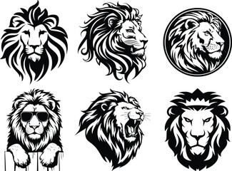 Fototapeta premium lion svg bundle,animal svg