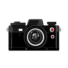 Isolated Black Vintage Style Camera