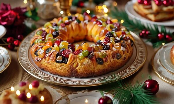 mexican rosca de reyes, king's cake video