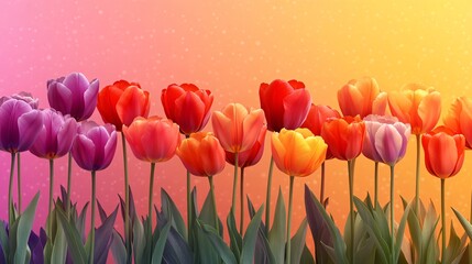 Still life tulips for Women's Day