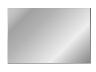 Clear, shiny acrylic sheet. Transparent plastic panel. Realistic glare and reflection on a see-through surface. Ideal for showcasing objects or designs. PNG	