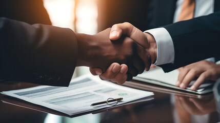Business Handshake Sealing a Successful Deal