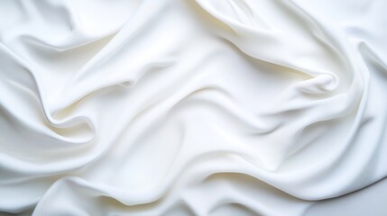Obraz premium Closeup of luxurious white fabric creating an elegant and soft texture ideal for photography and design : Generative AI