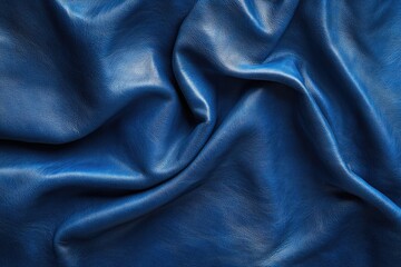 Soft blue fabric with a shiny texture and smooth finish.