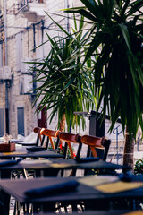 Architecture of the old town of Split in Croatia