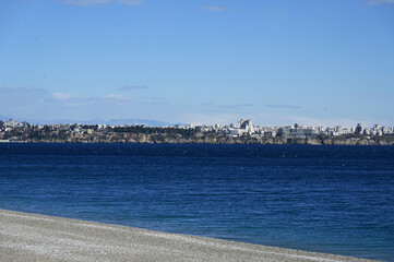 Antalya's world-famous Konyaalti Beach is unmanned
