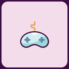 Stylized Gaming Controller Icon Design