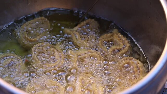 Chebakia Close-Up: Traditional Moroccan Honey Sesame Cookie for Ramadan & Eid Festive Desserts