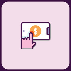 Mobile Payment App Interface Icon Design