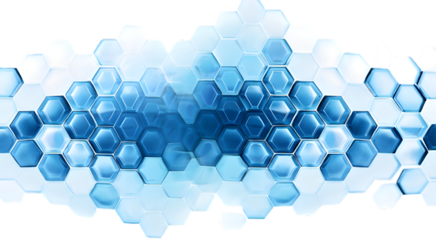 blue_illustration-_blue hexagon geometrical digital_tech texture background isolated on whitite