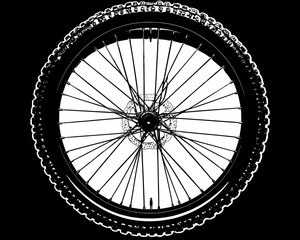 Bicycle Wheel with Bold Design