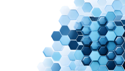 blue_illustration-_blue hexagon geometrical digital_tech texture background isolated on whitite