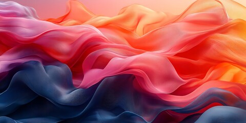 Obraz premium Abstract colorful fabric folds (1)