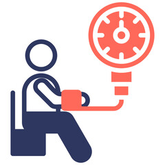 Blood Pressure glyph color icon
