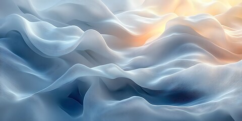 Obraz premium Delicate Light Draped Fabric