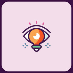Insightful Vision: Idea Illumination Icon