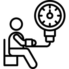 Blood Pressure line icon