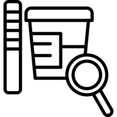 Urine Analysis line icon