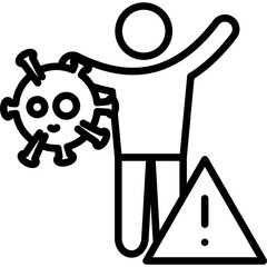 Symptoms line icon