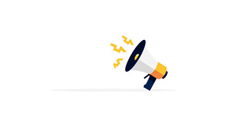 stylized megaphone conveying a message.