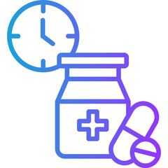 Dose line gradient icon