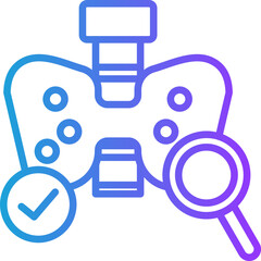 Fototapeta premium Thyroid Test line gradient icon