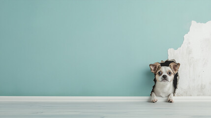 jack russell terrier sitting on the floor