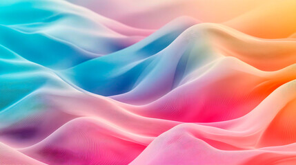Obraz premium Minimalist Pastel Gradient with Subtle Wavy Textures