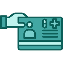 Health Card solid icon