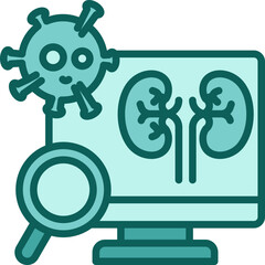 Obraz premium Cancer Screening solid icon