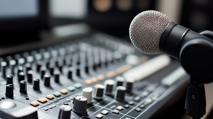 Creative Soundscape: Audio Recording Studio Desk Setup

