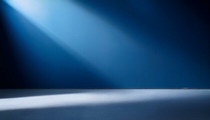 empty dark blue with light and shadow banner abstract background copy space studio room for present your products