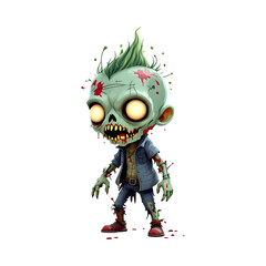 Chibi Zombie Transparent Background