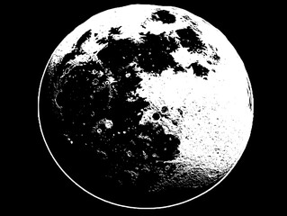 Detailed Image of the Moon's Surface
