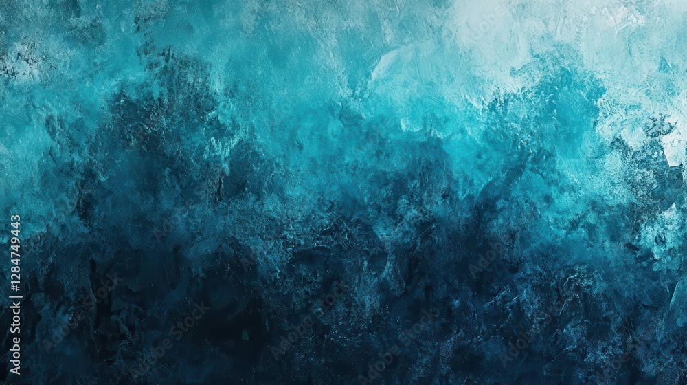 Aufkleber ethereal ocean inspired digital gradient background with luminescent noise texture for modern design