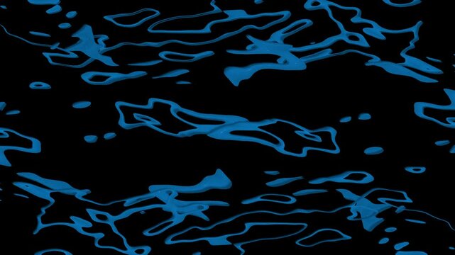 Chaotic motion of endless abstract waves in a seamless loop.

