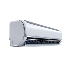 Modern Energy Efficient Air Conditioner Isolated on Transparent Background
