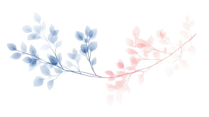 Fototapeta premium vector illustration of a branch of a tree isolated on white background 