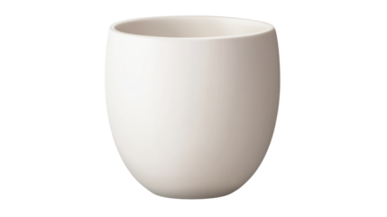 white cup isolated on white background 
