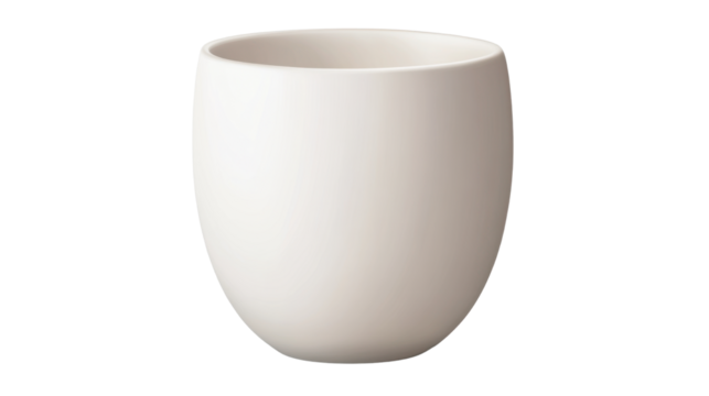 white cup isolated on white background 
