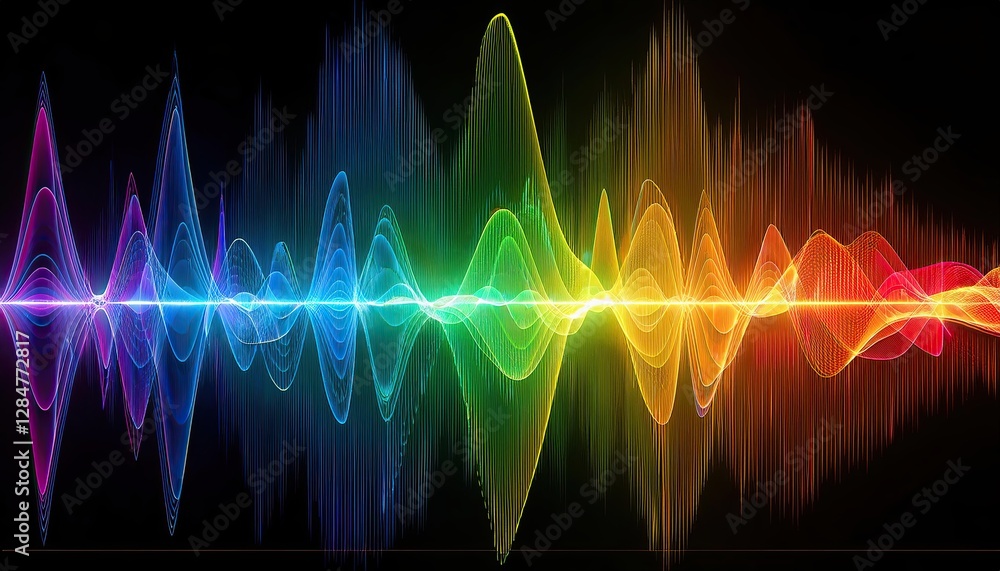 Poster exploring the vibrant waves of the electromagnetic spectrum and their diverse characteristics