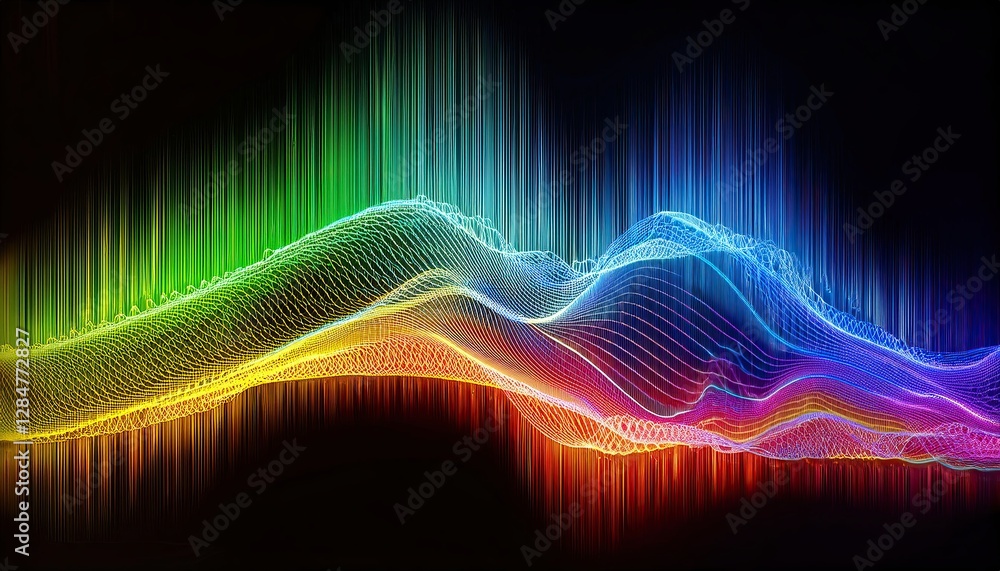 Poster Exploring the Vibrant Waves of the Electromagnetic Spectrum in Dynamic Visual Representation