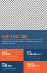 Our services page template business infographic brochure company profile annual report