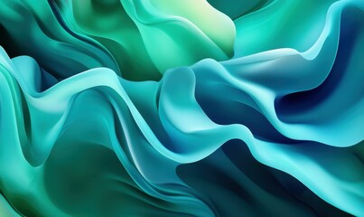 Fototapeta premium Abstract background featuring vibrant gradient shades of blue and green, soft blending transitions and subtle brushstroke details,